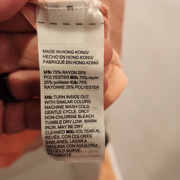 NWT Chico’s Peach/Blush Bateau Sweater 14 (size 2) - Picture 4 of 5